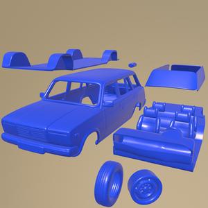 VAZ Zhiguli 21041 2006 PRINTABLE CAR IN SEPARATE PARTS