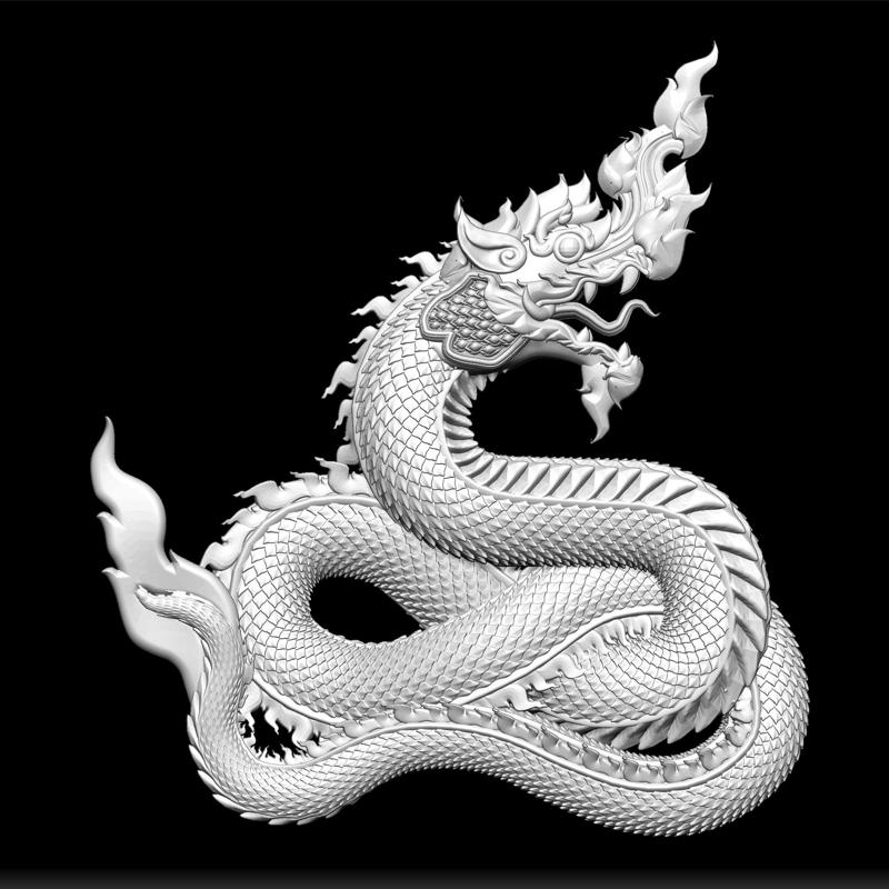 Sculpting Dragon Wall Mount