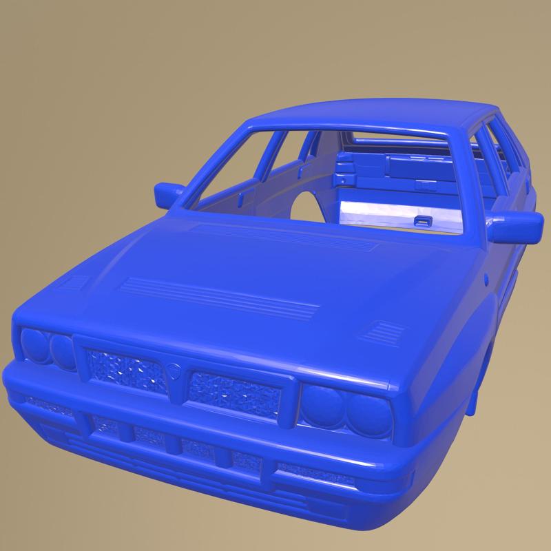 Lancia Delta Integrale 1992 Printable Car Body