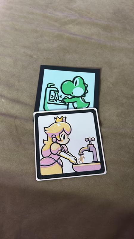 Princess Peach Bathroom Sign