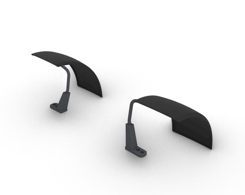 RC tractor front fenders Claas Bruder 1:16