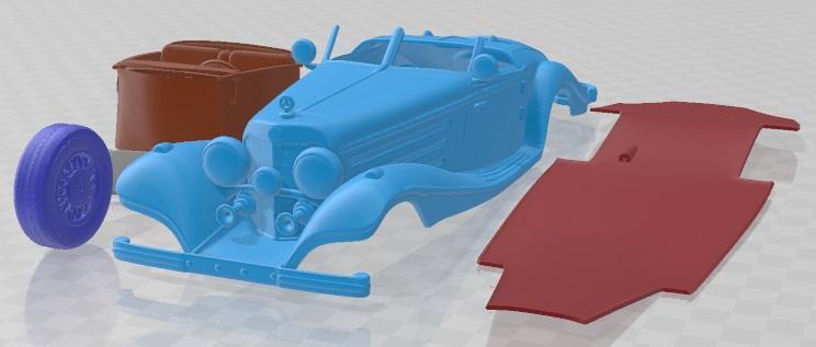 Mercedes Benz 540K 1936 Printable Car