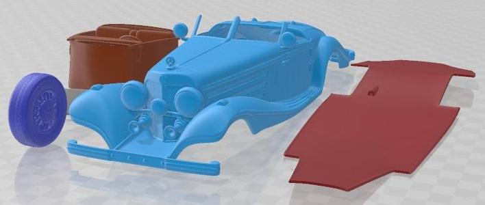 Mercedes Benz 540K 1936 Printable Car