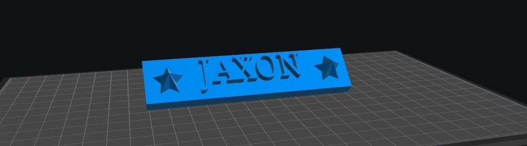 Jaxon Nameplate
