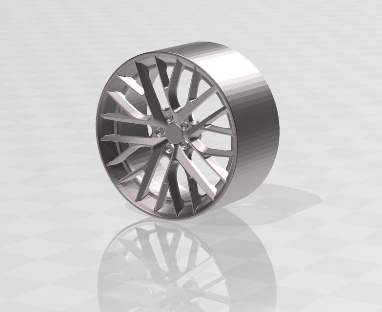 Porsche Panamera G2 Style Wheels for scale model 1/18 1/24 etc.