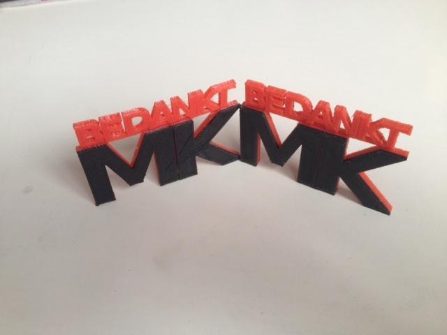 Say thank you on a cake