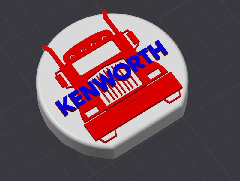 Couvre sellette Kenworth - Fifth wheel cover camion Tamiya 1/14