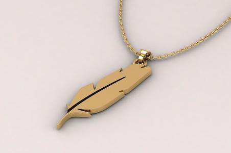 Feather Pendant 0117