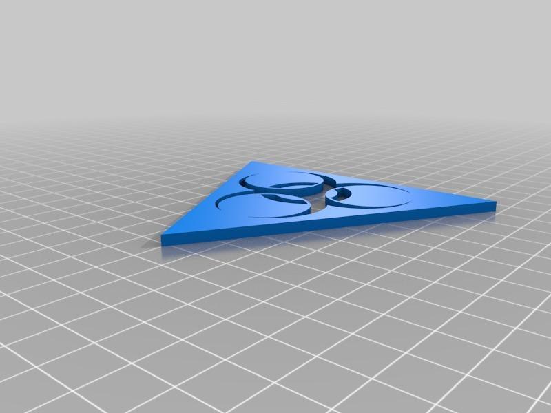 Biohazard spray-paint Template