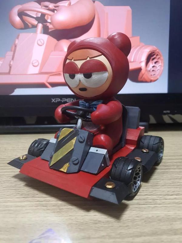 KartRider bear in go kart