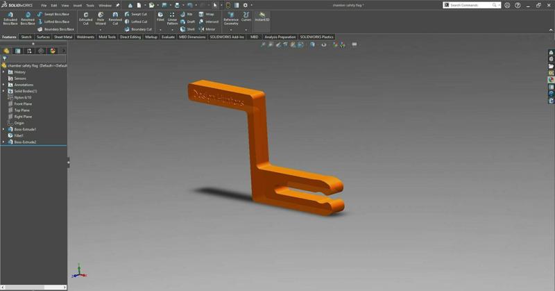 Chamber Safety Flag for Glocks and Other Pistols