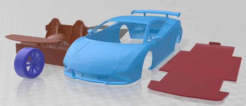 Lamborghini Gallardo Squadra Corse 2014 Printable Car