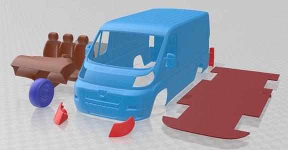 Peugeot Boxer SWB 2008 Printable Van