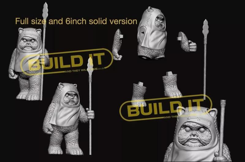 Ewok full size and 6inch STL