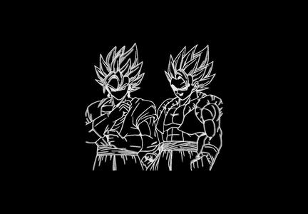 Vegito and Gogeta wall art