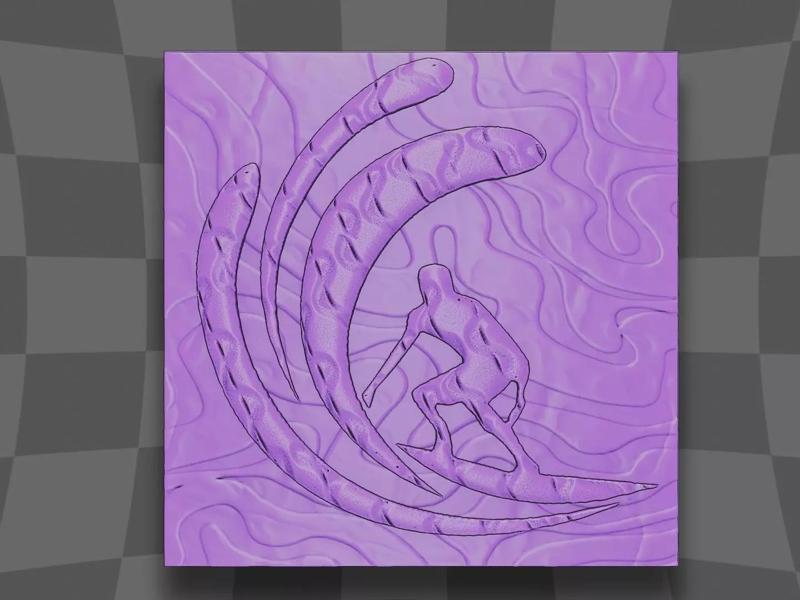 Man surfing for printing