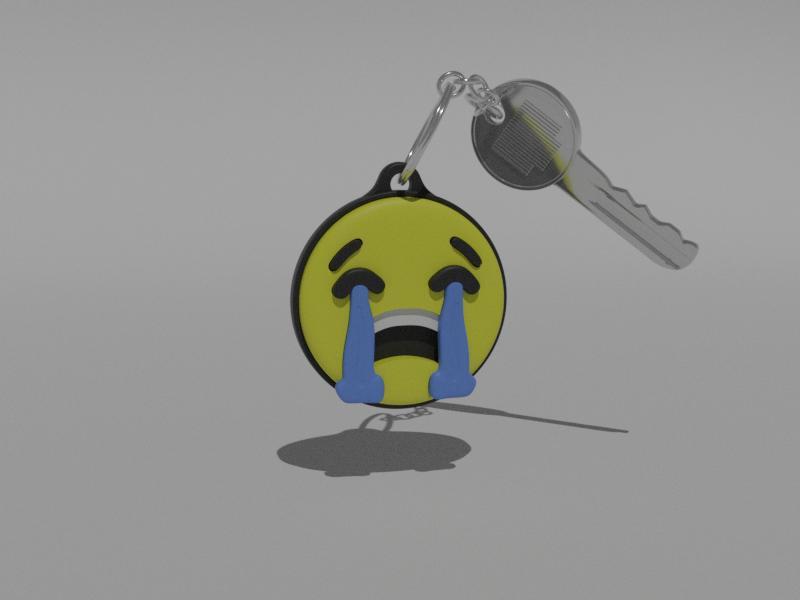 Cry emoji Keychain