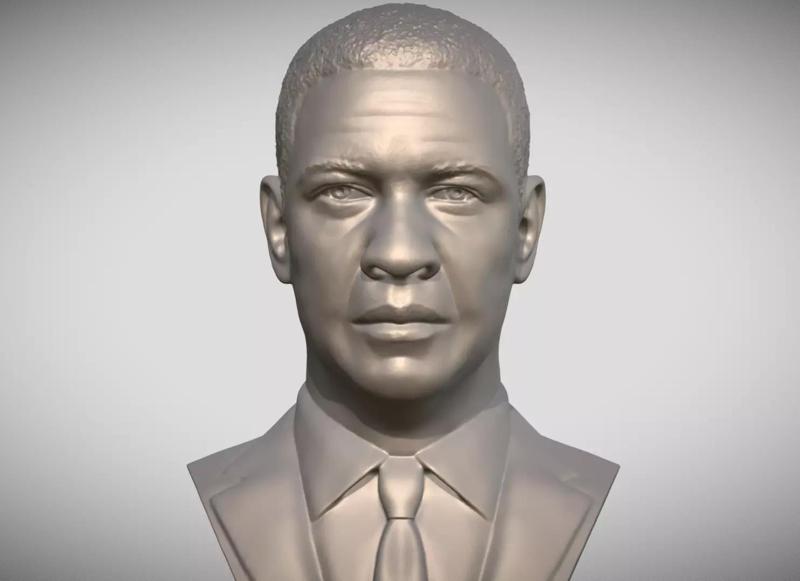 Denzel Washington bust