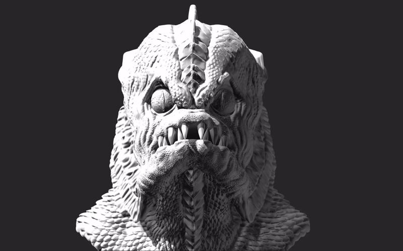 CREATURE FROM THE BLACK LAGOON bust 3D printable figure