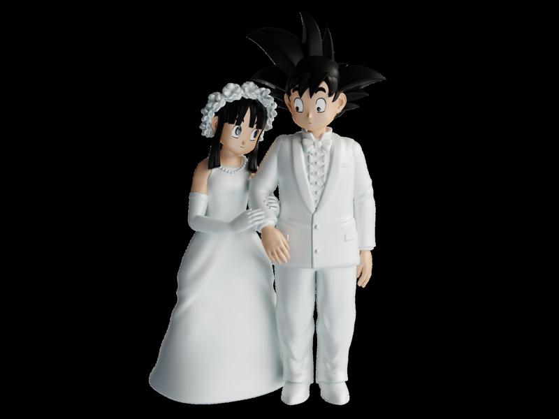 GOKU AND CHI-CHI MILK WEDDING