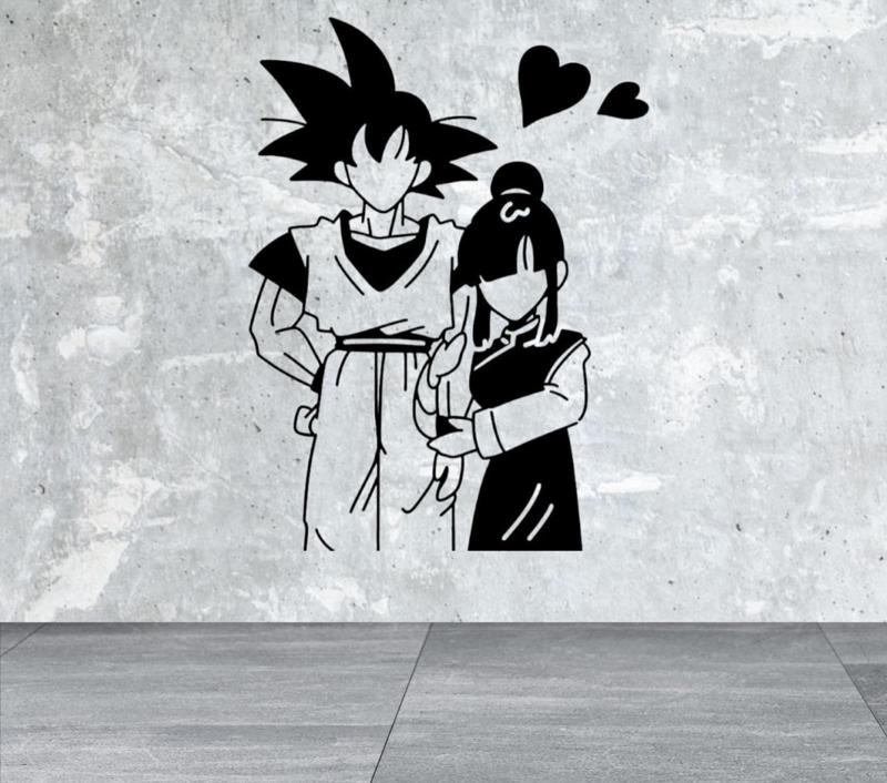 GOKU AND CHICHI LOVE WALL DECORATION
