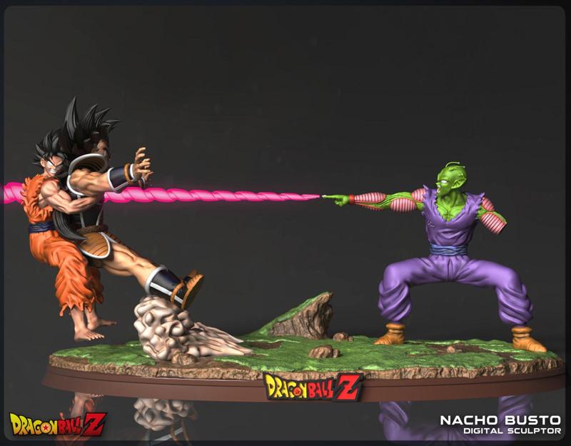 Goku & Piccolo Vs. Raditz - Dragon Ball Z