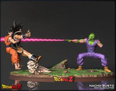 Goku & Piccolo Vs. Raditz - Dragon Ball Z