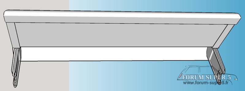 Renault super 5 cluster panel casquette de compteur