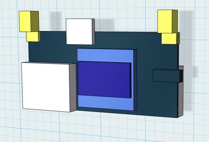 RX5808 Diversity - Negativ form for own cases  / Placeholder