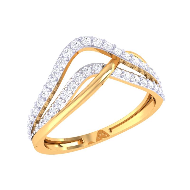 Printable 3D jewelry model of Lady diamond ring