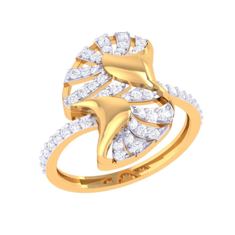 Printable 3D jewelry model of Lady diamond ring