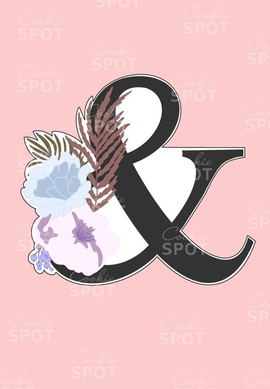 Floral Ampersand Cookie Cutter
