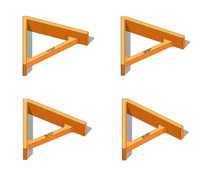 Angle guide (55/60/65/70 degrees)