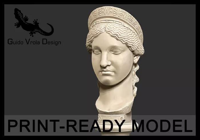 Printable bust of Hera