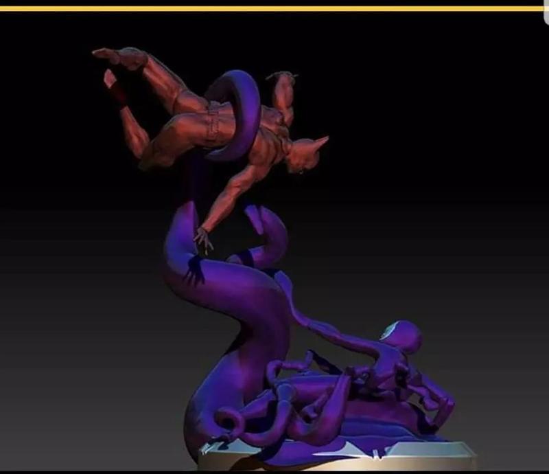 Batman Beyond Versus Inque Fan Art w Batmobile