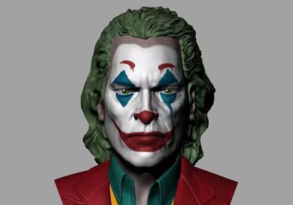 Joker - Joaquin Phoenix Bust 3D print model - 2019