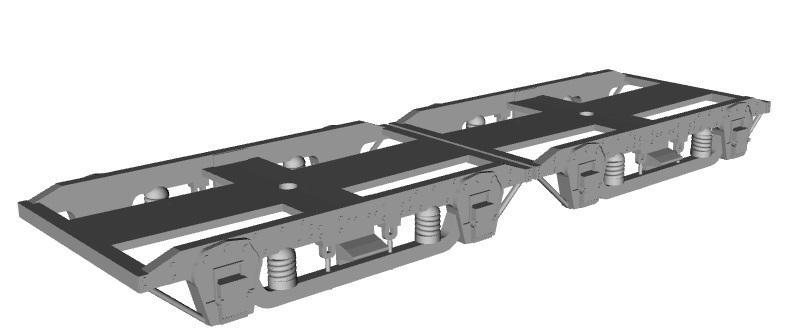 CR/LMS Pullman Observation Car "MAID OF MORVEN" bogies 1/87 scale
