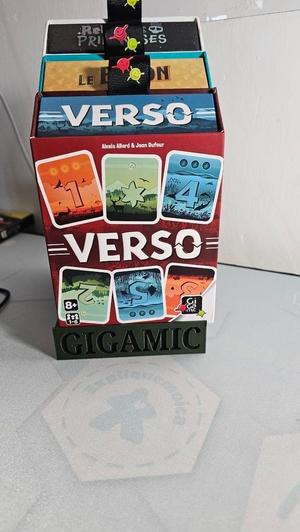 modèle OpenSCAD paramétrable pour ranger mes boîtes biseautées de chez Gigamic de façon pratique et esthétique