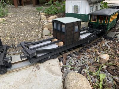Track G/IIm Buffer wagon Brake wagon for roller blocks