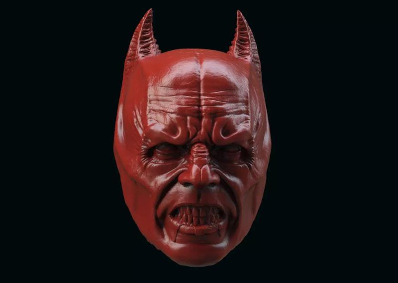 Demon Batman Head