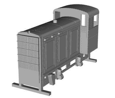 Westinghouse petrol electric narrow gauge loco 1/55 scale