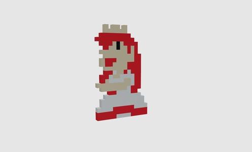 Super Mario Bros - Princess Peach multicolor sprite