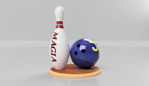 Ball and a pine (Bowling)