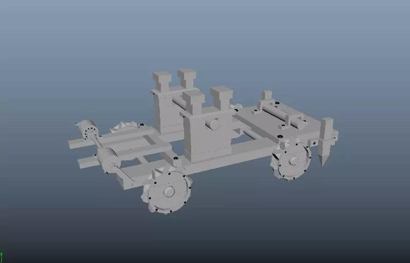 Catapult wheeled cart