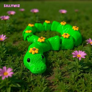 Sunflower Snake - Articulated - Multipart - Multicolor