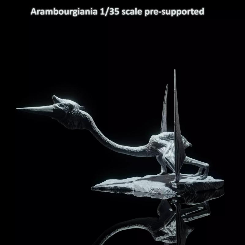 Arambourgiania liftoff 1-35 scale pre-supported pterosaur