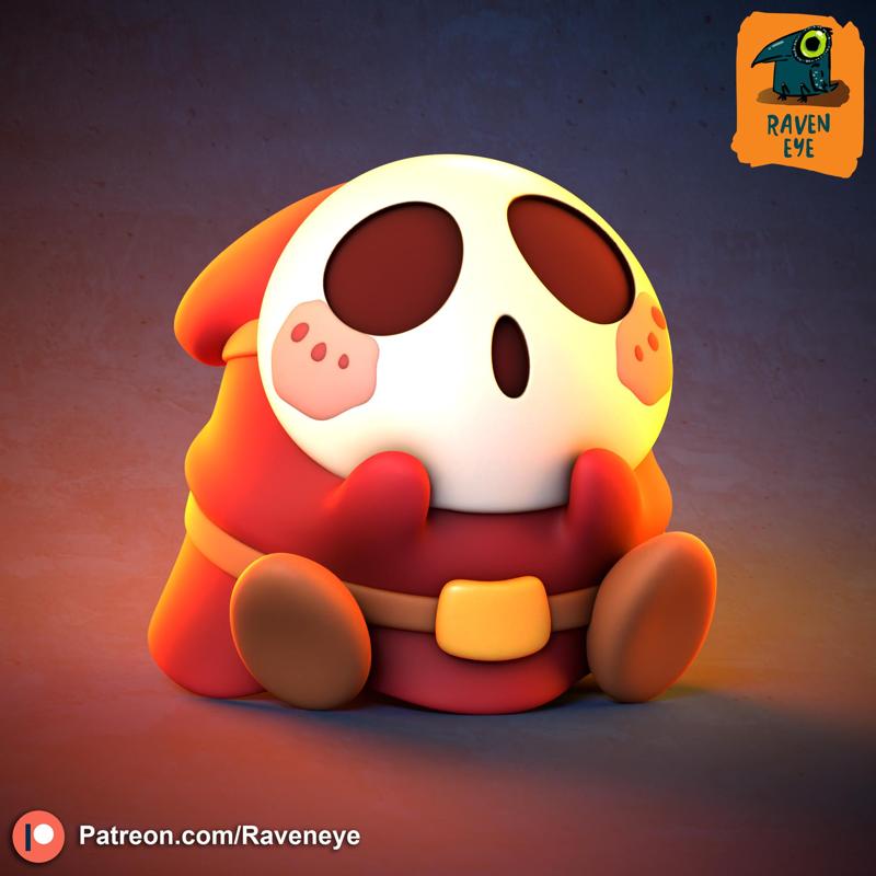 Shy guy from Mario!