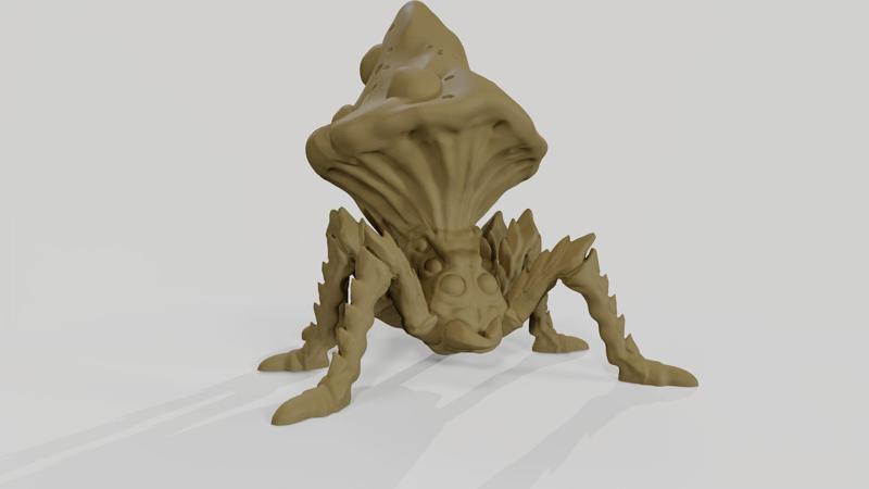 Mushroom Spider Creature | Fantasy Miniature STL