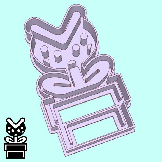 The Super Mario Bros. cookie cutters - Piranha Plant (style 1)