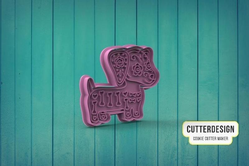 Chihuahua Catrina Cookie Cutter